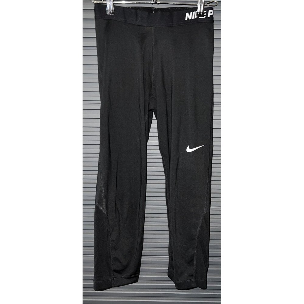 Nike Pro Leggings Mens Small Black Compression Dri-Fit Running Training Leggings